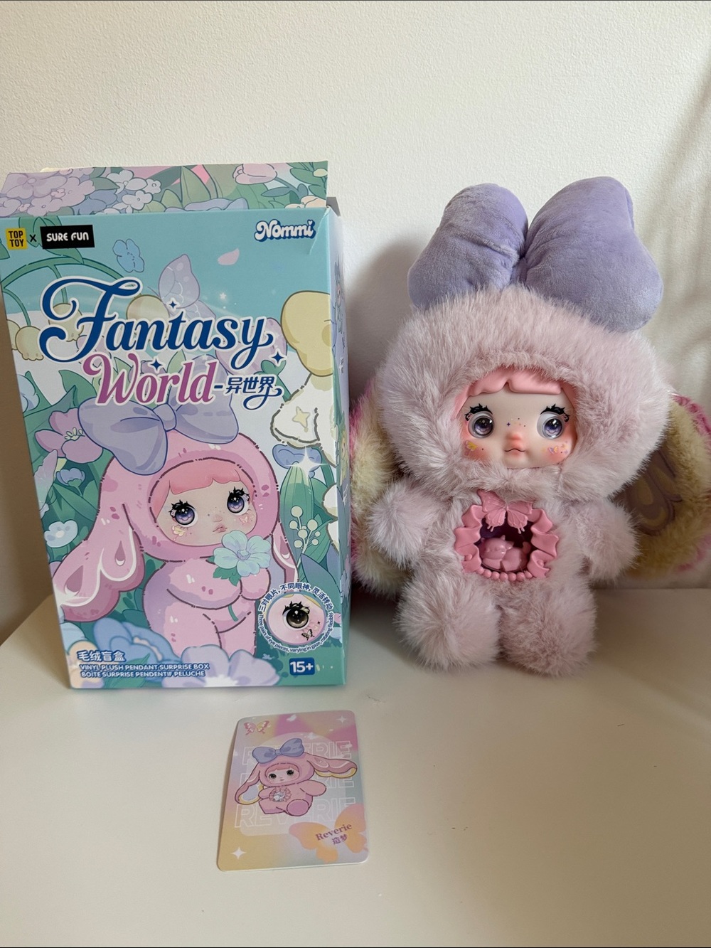 Nommi Fantasy World Plush Doll - Reverie Pink/Purple Bunny Costume